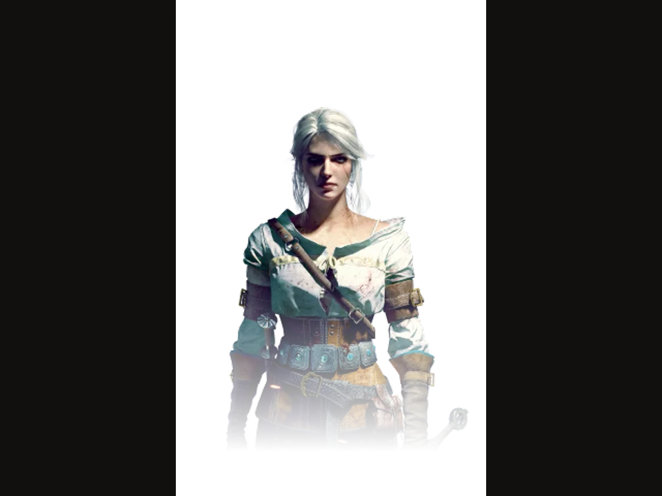 Official Ciri character artwork from The Witcher 3 Remastered website